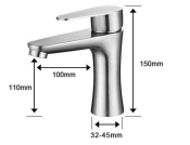 СМЕСИТЕЛ INOX НЕРЪЖДАЕМ SS304 ЗА МИВКА