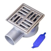 СИФОН DRAIN PRO РОГОВ (inox) РЕШЕТКА И КЛАПА Ф50