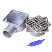 СИФОН DRAIN PRO РОГОВ (inox) РЕШЕТКА И КЛАПА Ф50