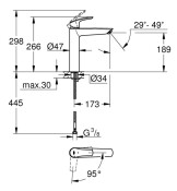 Смесител Eurosmart New, за умивалник, XL-размер - GROHE