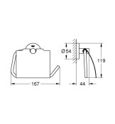 Поставка за тоалетна хартия, Essentials - GROHE