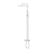 Душ система с термостат New Tempesta Cosmopolitan Cube 250 - GROHE