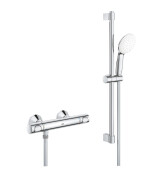 Смесител с термостат Grohtherm 500 и окачване+ръчен душ - GROHE