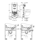 Rapid SLX структура за WC 1.13m - GROHE