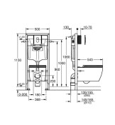 Комплект за WC, Solido 4 в 1 - GROHE