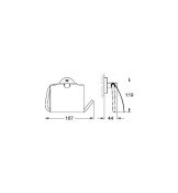 Поставка за тоалетна хартия 167 mm Essentials - GROHE