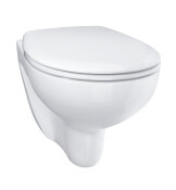 Тоалетна чиния окачена Bau Ceramic Rimless + седалка и капак със забавено падане - GROHE