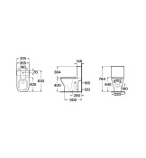 Моноблок Optica Rimless Vortex, A342V16000 + A341V10000 + A801F72002 - ROCA