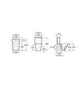 Моноблок The Gap Square Rimless, A34273A000 + A341470000 + A801732001 - ROCA