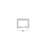 Victoria Plus L2-E 1200 параван за душ с 1 плъзгаща се врата + 1 фиксиран панел. За монтаж между стени или със страничен панел LF-C - ROCA
