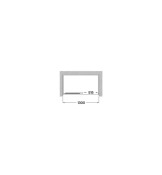 Victoria Plus L2-E 1300, параван за душ с 1 плъзгаща се врата + 1 фиксиран панел. За монтаж между стени или със страничен панел, LF-C - ROCA