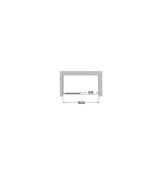 Victoria Plus L2-E 1500, параван за душ с 1 плъзгаща се врата + 1 фиксиран панел. За монтаж между стени или със страничен панел, LF-C - ROCA