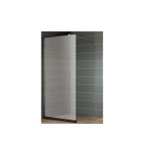 Параван за душ, 900 mm, матирано стъкло, черен профил, District DF - ROCA
