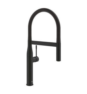 Смесител за кухненски умивалник, черен, Essence, profi-spray - GROHE
