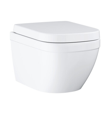 Тоалетна чиния Euro Ceramic, комплект със седалка и капак забавено падане - GROHE