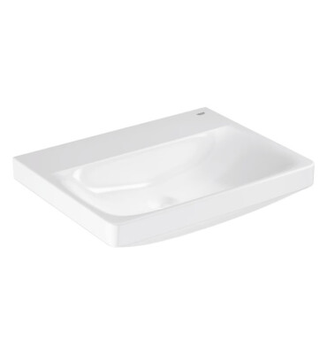 Euro Ceramic, умивалник за стенен монтаж, 600 mm, без отвор и без преливник - GROHE