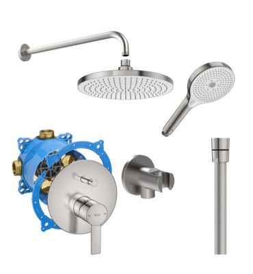Комплект за вграждане Targa с душ глава ф 230 mm, хром A5A0B5FSM0 + A525869403 + A5B5250SM0 + A5B2118SM0 + A5B0250SM0 + A5B8114SM0 + A5B1803SM0 - ROCA