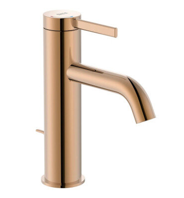 Смесител за умивалник с изпразнител, Rose Gold, Ona - ROCA