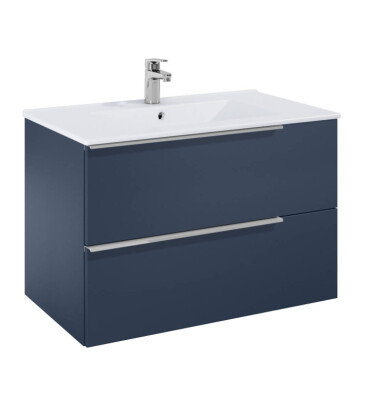Шкаф 800 mm, Elegant plus night blue с 2 чекмеджета и умивалник - ROCA