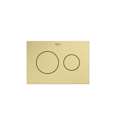 Бутон PS3 за DUPLO WC S, двоен, brushed brass - ROCA