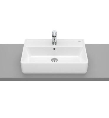 Умивалник за монтаж върху плот The Gap Square, 60 cm - ROCA