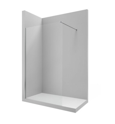 Параван за душ, 900 mm, прозрачно стъкло, хромиран профил, District DF - ROCA