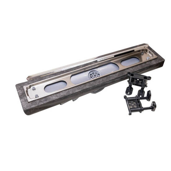 СИФОН DRAIN PRO НЕРЪЖДАЕМ ЛИНЕЕН 60см С КЛАПА (inox) Ф50