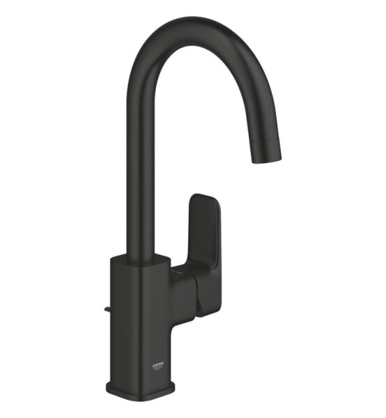 Едноръкохватков смесител за умивалник Cubeo, L размер, черен мат - GROHE
