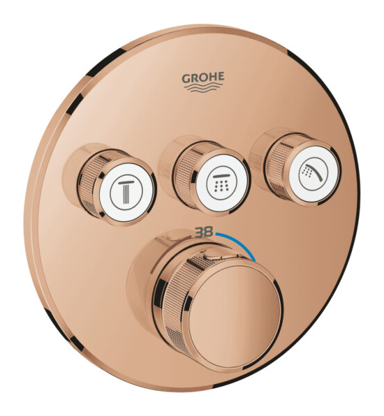 Термостатен смесител с три извода, Grohtherm SmartControl - GROHE