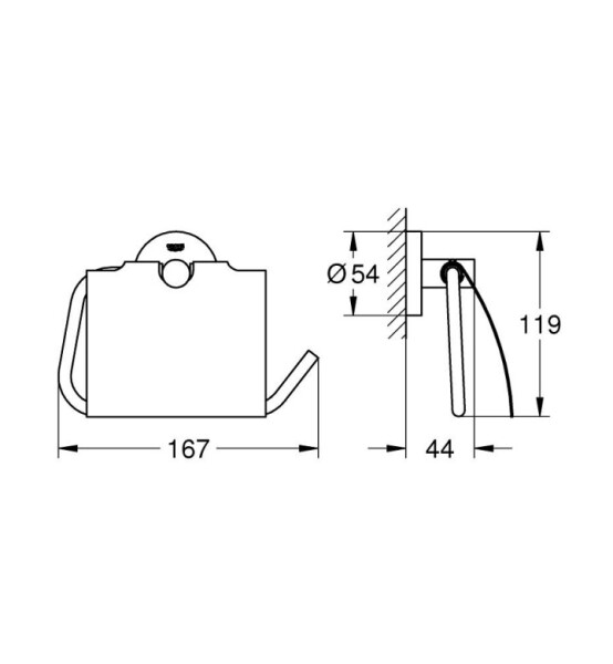 Поставка за тоалетна хартия, Essentials - GROHE