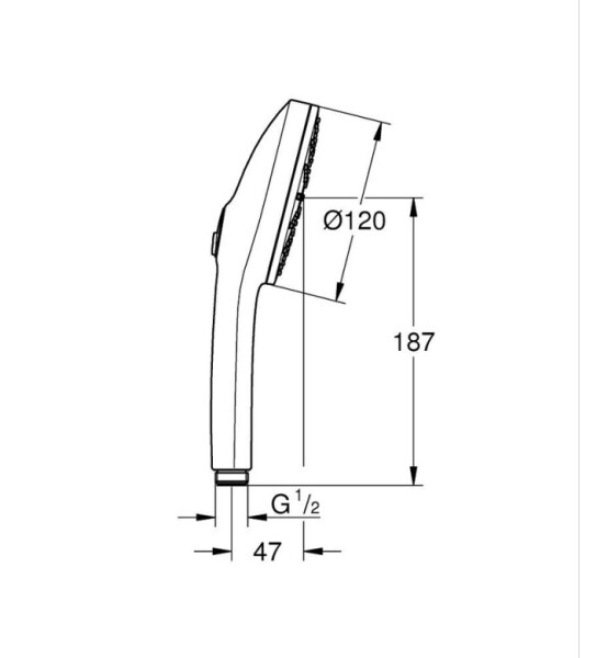 Ръчен душ Euphoria 120 WS6, Supersteel Infinity Finish - GROHE