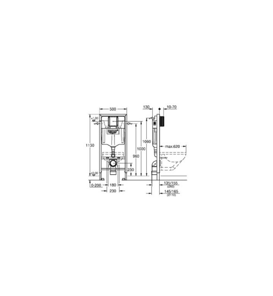 Структура Rapid SL за WC - GROHE