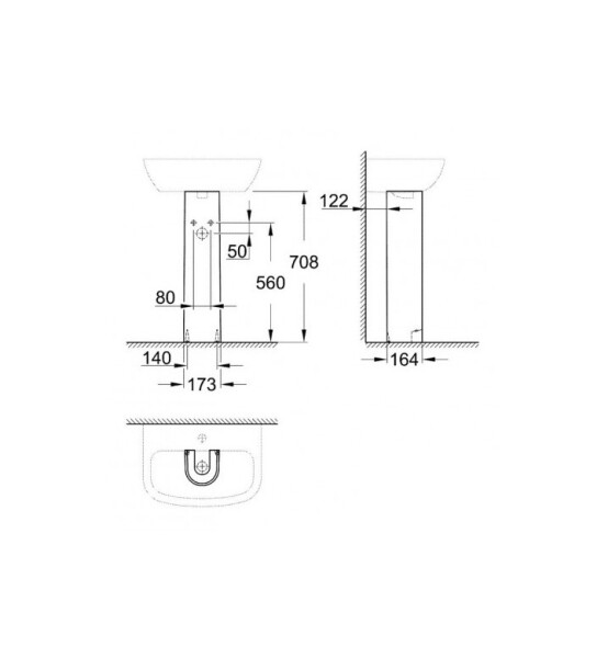 Конзола за умивалник Bau Ceramic - GROHE