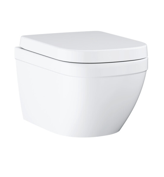 Тоалетна чиния Euro Ceramic, комплект със седалка и капак забавено падане - GROHE