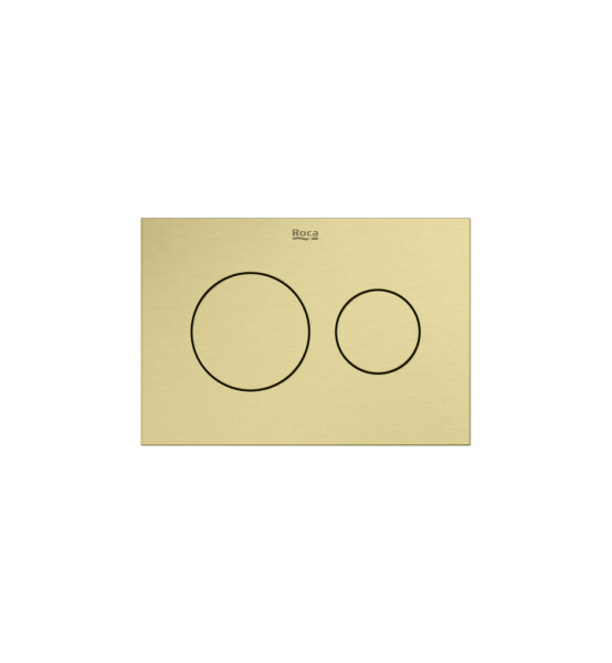 Бутон PS3 за DUPLO WC S, двоен, brushed brass - ROCA